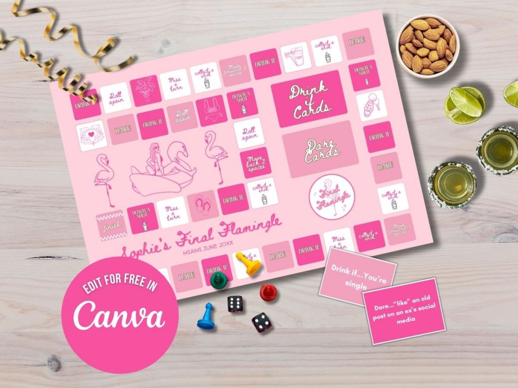 final flamingle bachelorette board game