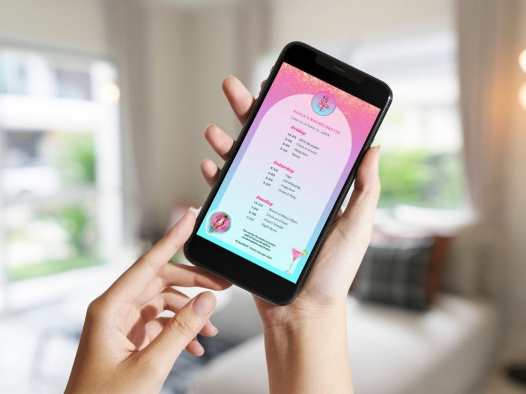 final flamingle bachelorette mobile itinerary
