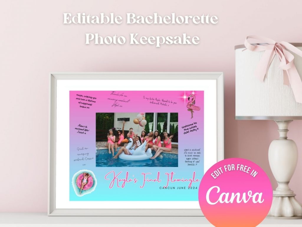 final flamingle bachelorette photo mat