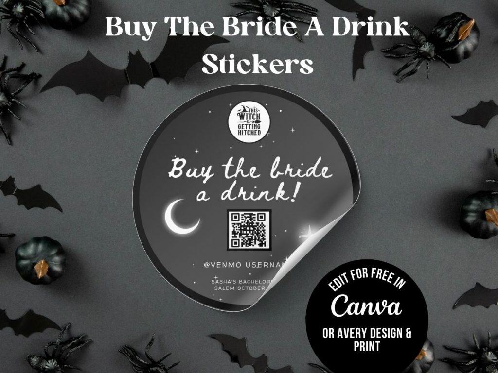 halloween bachelorette party BTBAD sticker