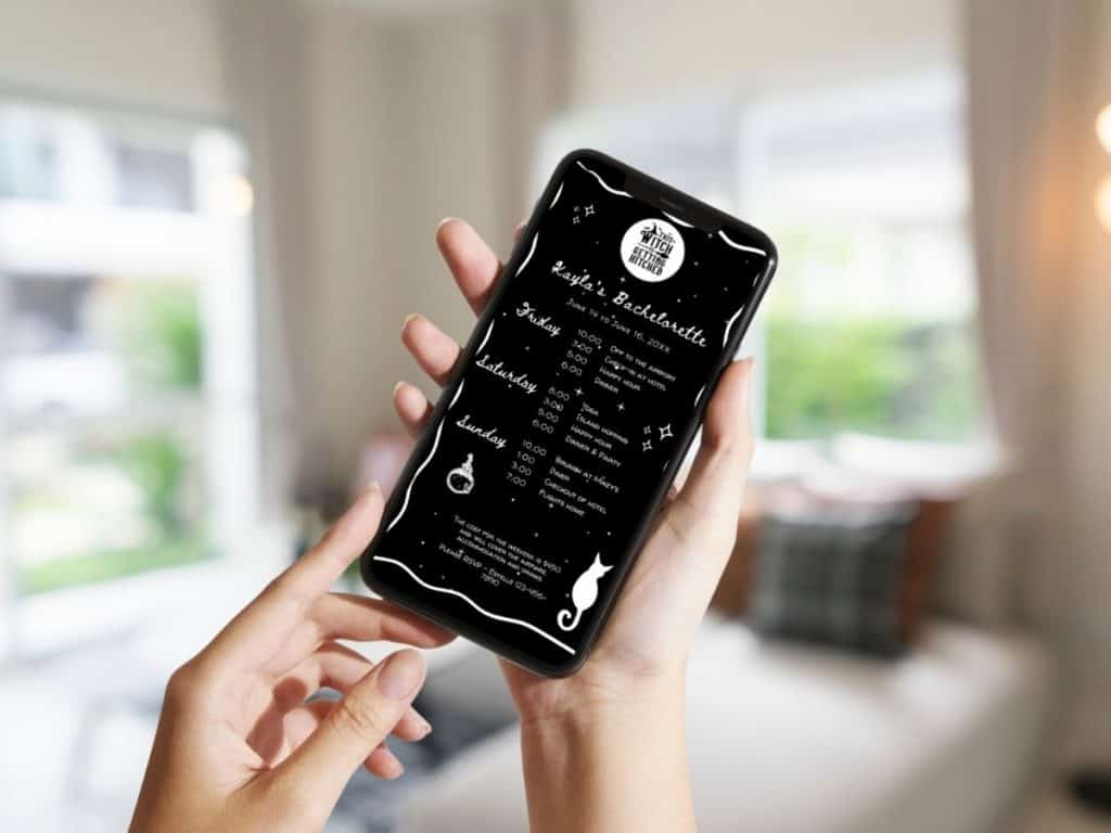 halloween bachelorette party mobile itinerary