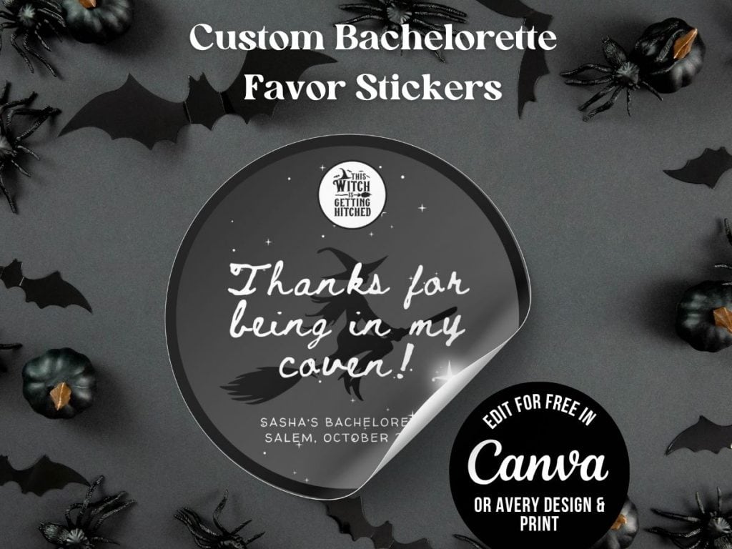 halloween bachelorette party sticker