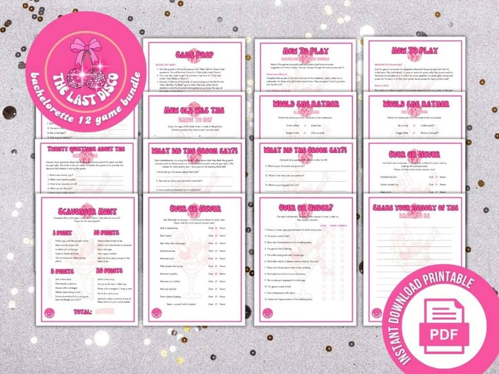 last disco bachelorette drinking games