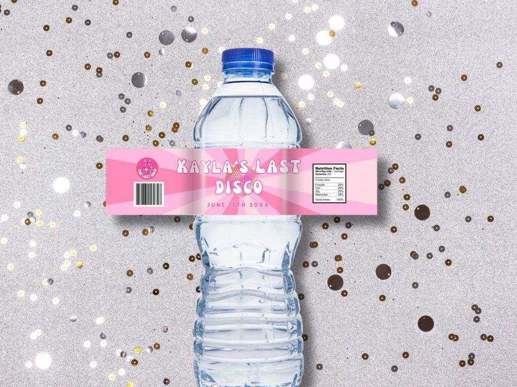 last diso bachelorette water bottle label