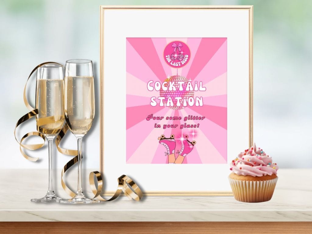 last disco bachelorette welcome sign