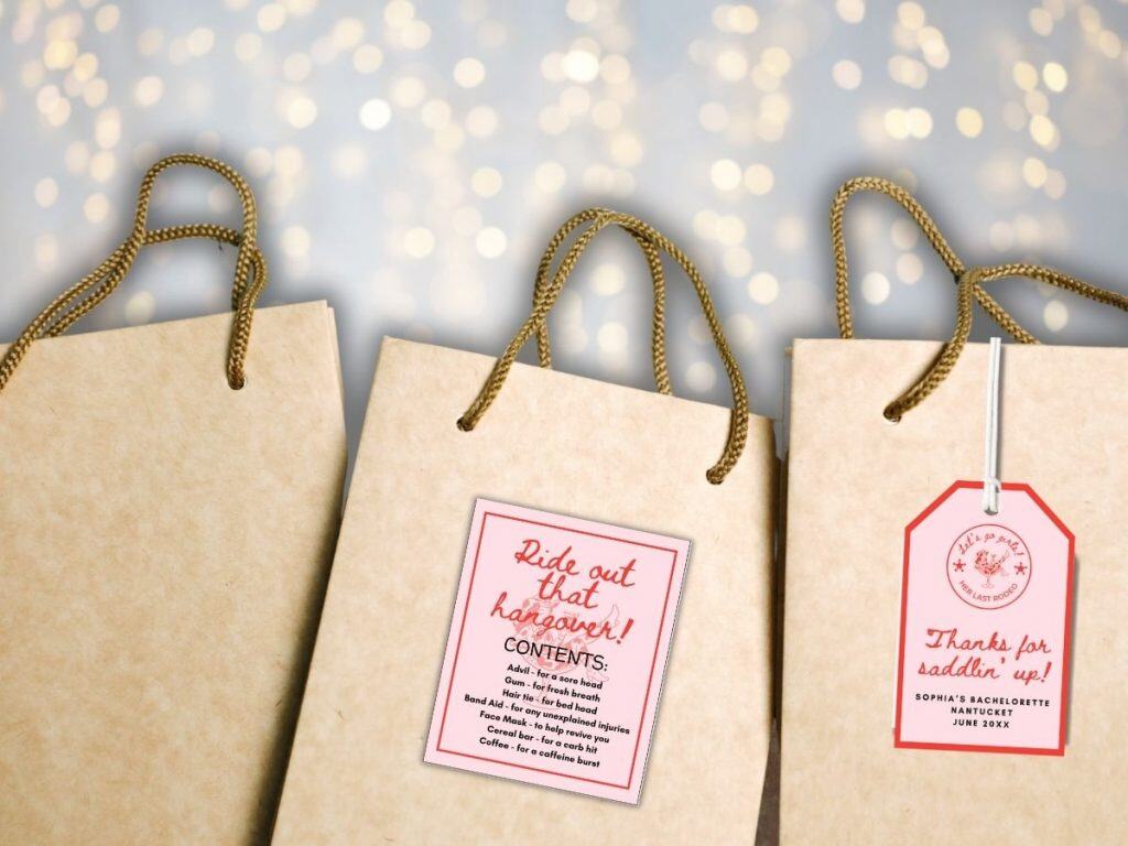 last rodeo bachelorette hangover kit tag