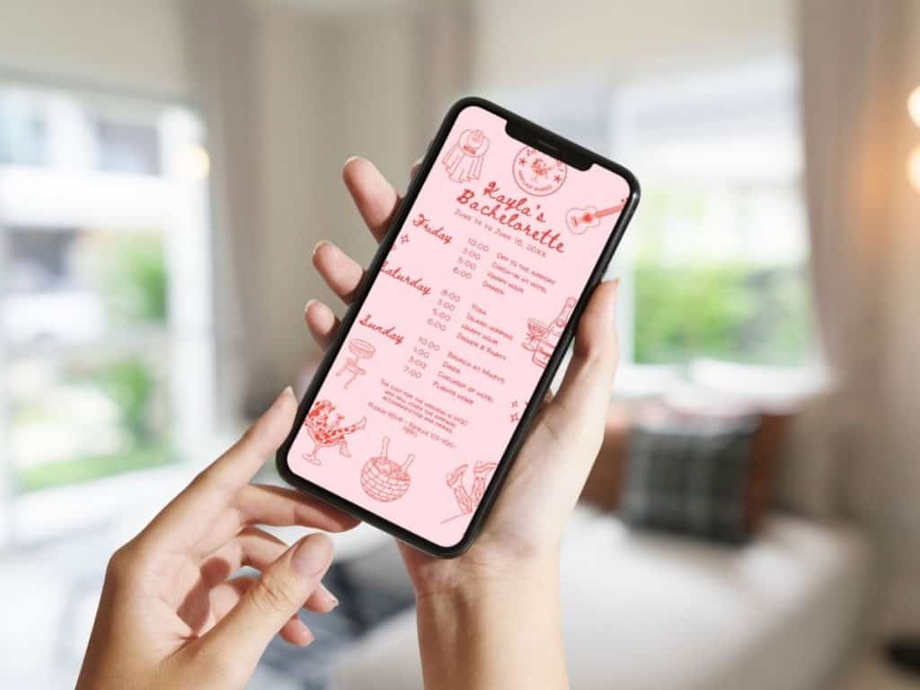 last rodeo bachelorette mobile invitation