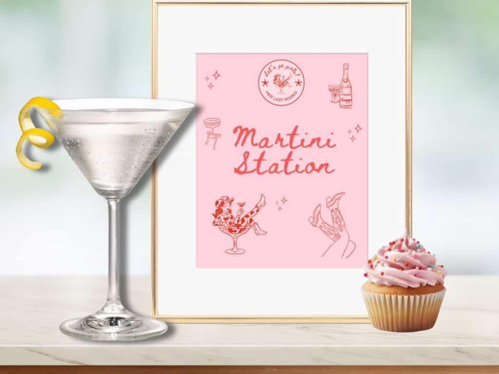 last rodeo bachelorette table sign