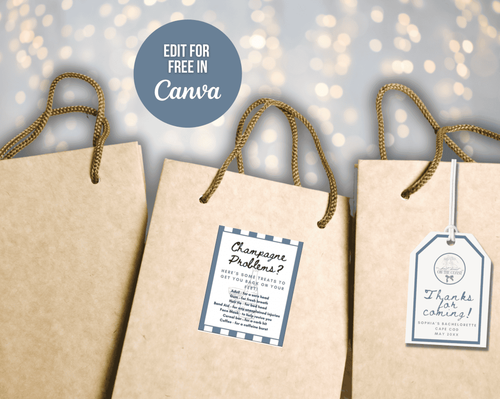 last toast bachelorette party diy gift tags
