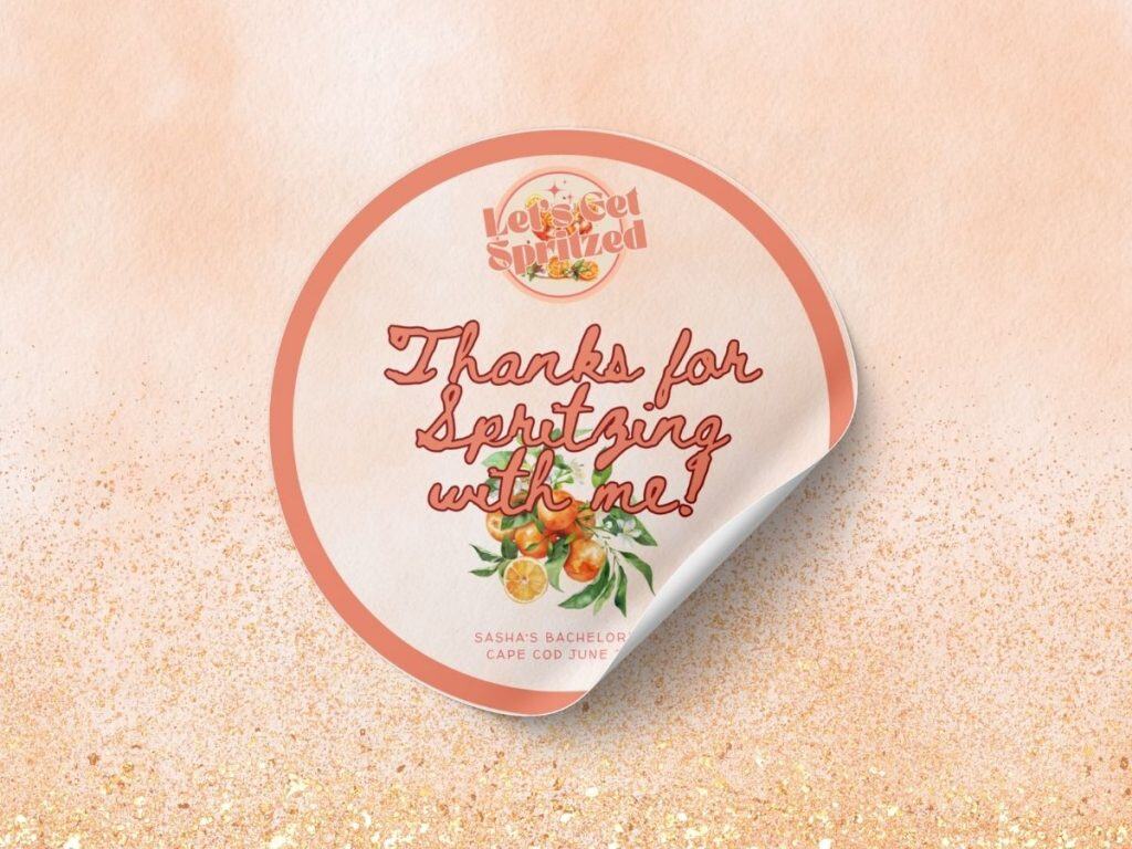 last rodeo bachelorette favor sticker