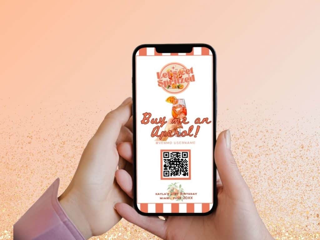 a spritz older birthday party instagram story