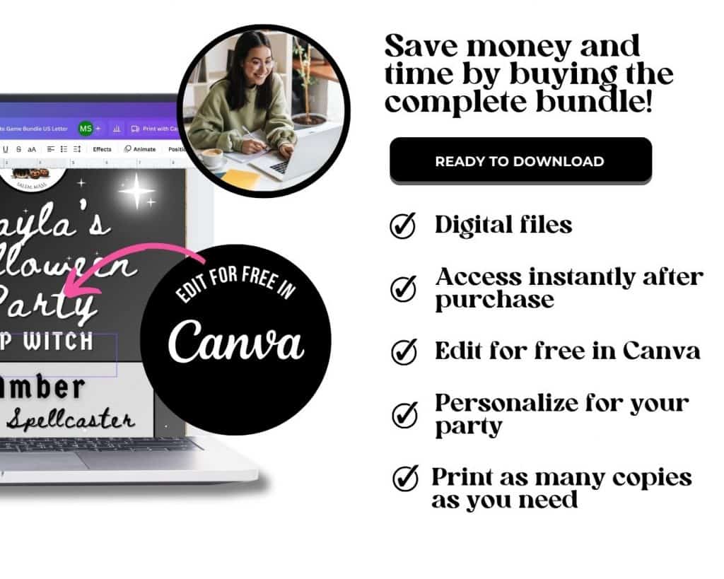 halloween party bundle blog slide