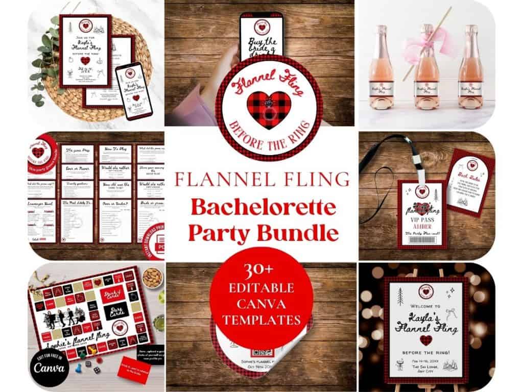 Flannels and fizz bachelorette bundle