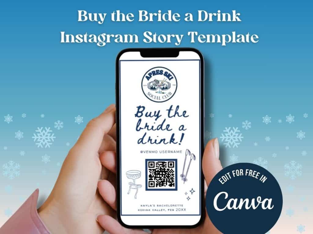 apres ski bachelorette instagram story