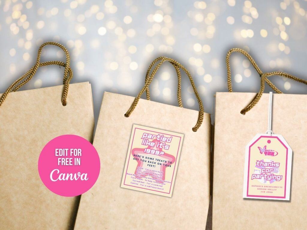 Colorful y2k party hangover kits for celebrations and events.