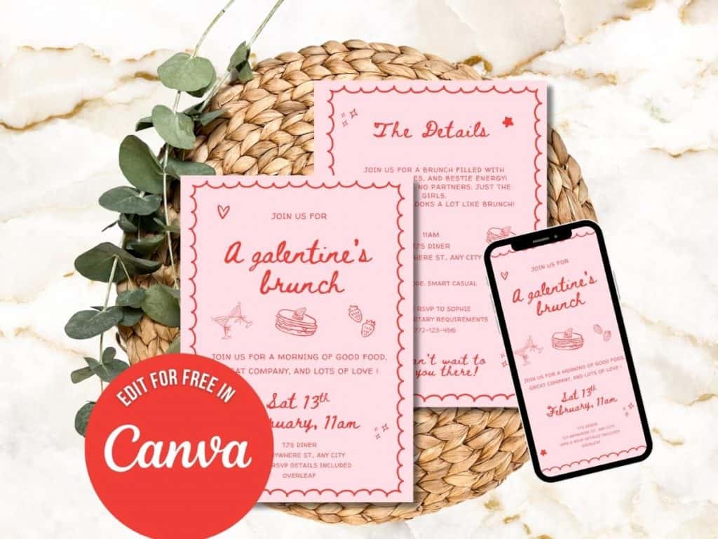 galentine's day invitation