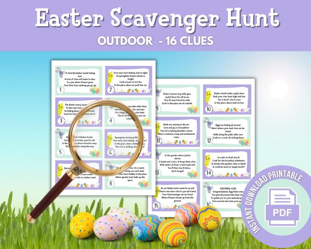 easter egg outdoor scavenger hunt