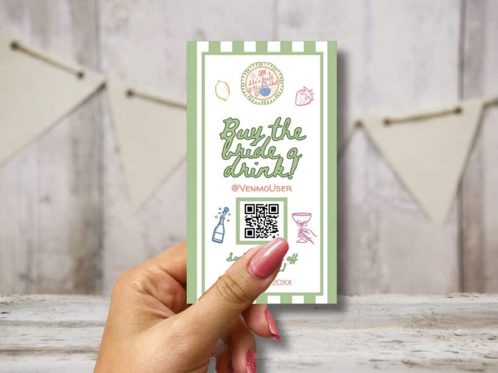 buy the bride a drink card