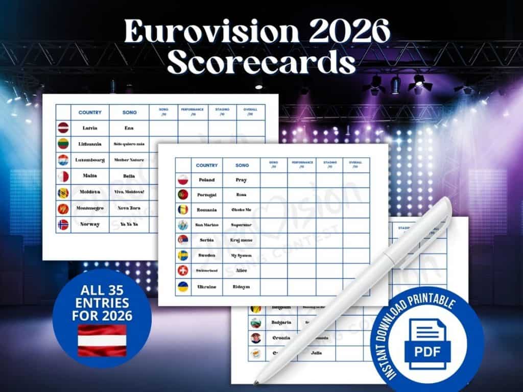 eurovision song contest 2026 scorecards