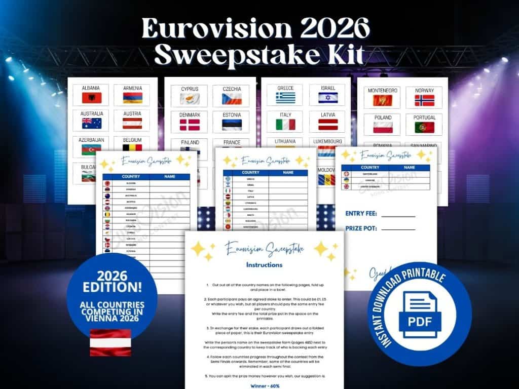 eurovision song contest 2026 sweepstake