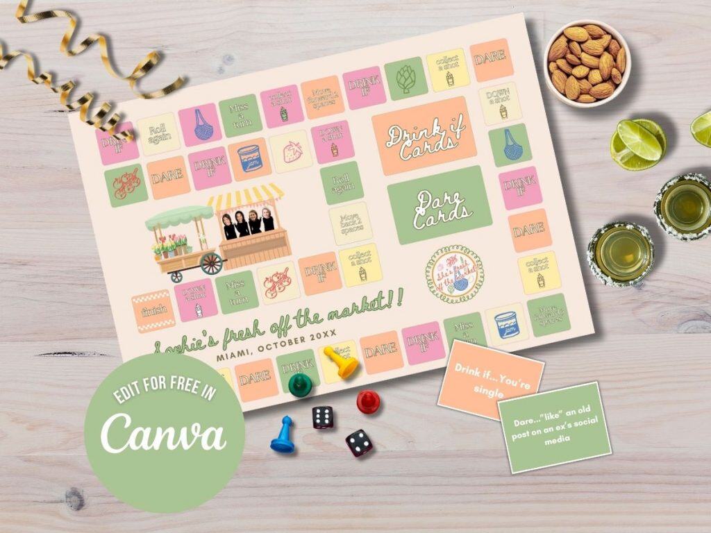 she's off the market drinking board game