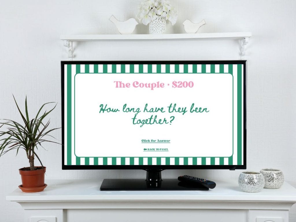 hen party jeopardy quiz game