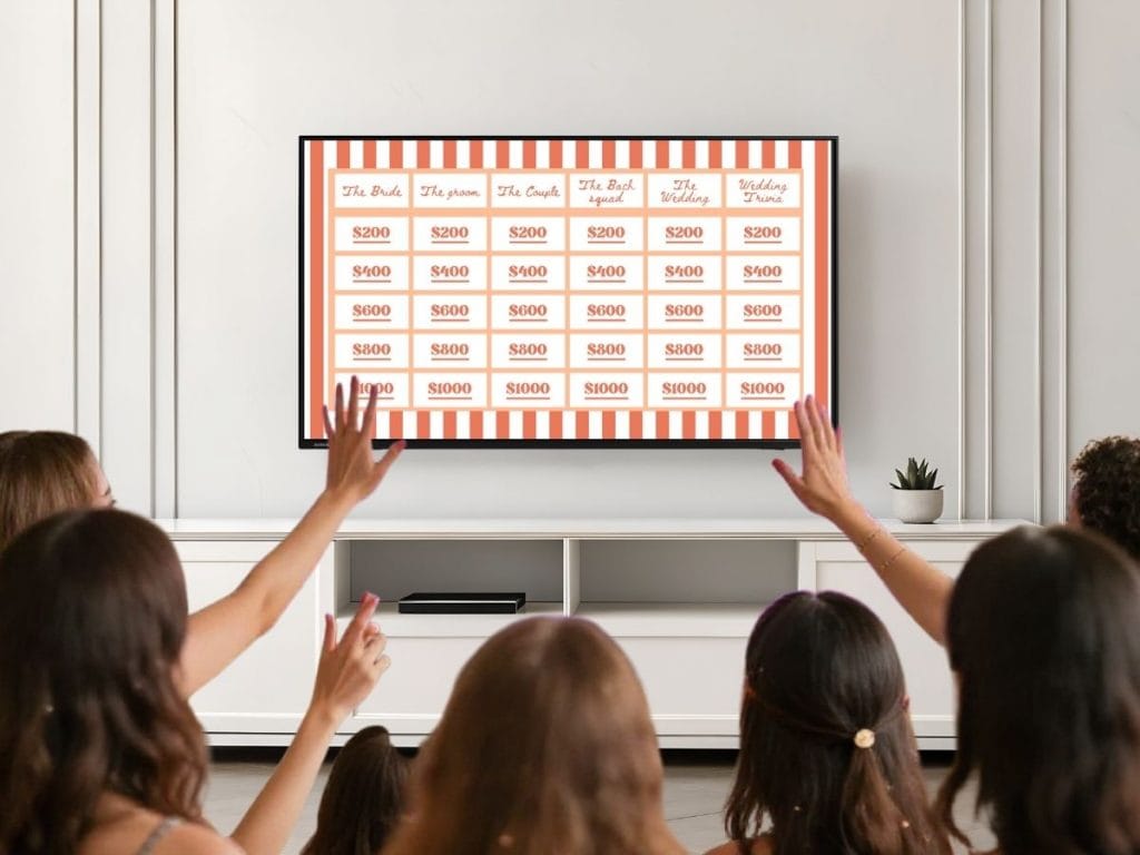 playing bridal jeopardy