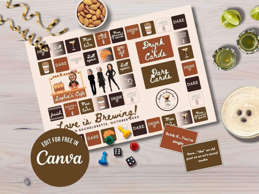 love is brewing bachelorette board game