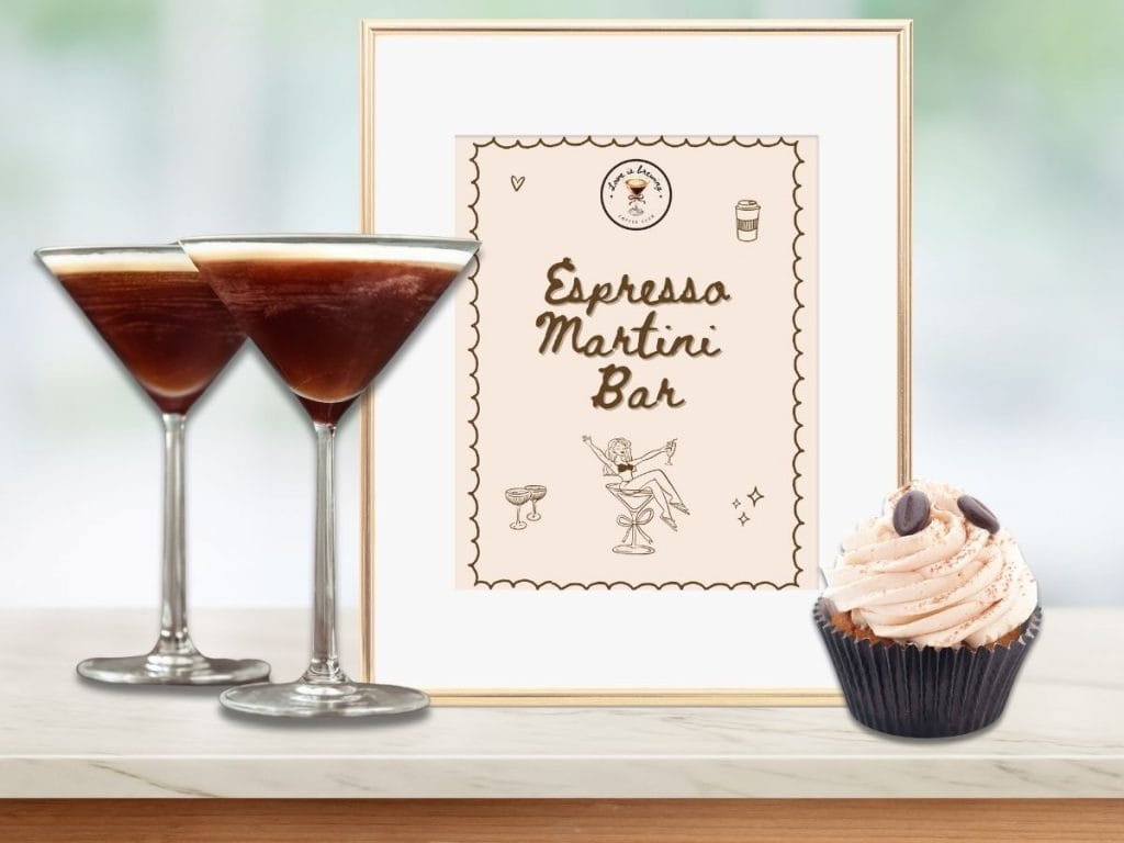 love is brewing bachelorette table sign