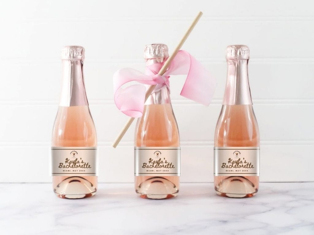 love is brewing bachelorette wine sticker