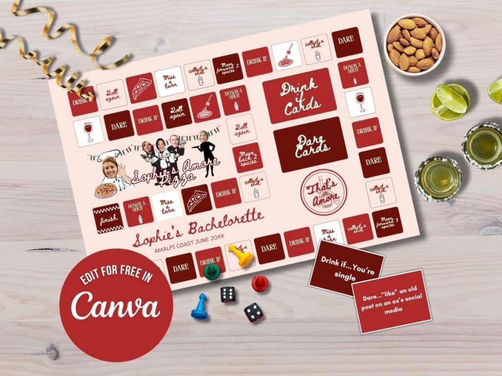 that's amore bachelorette board game