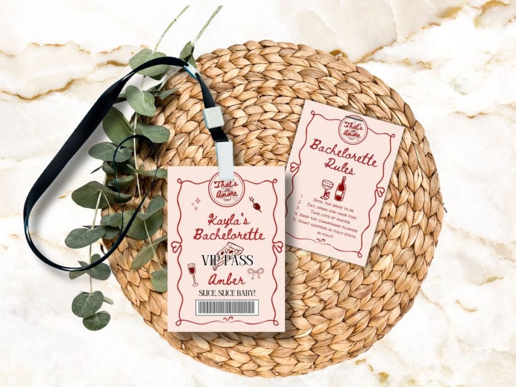 that's amore bachelorette lanyard