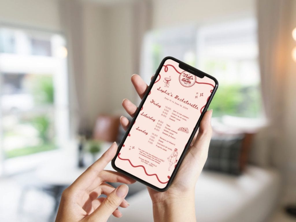 that's amore bachelorette mobile itinerary