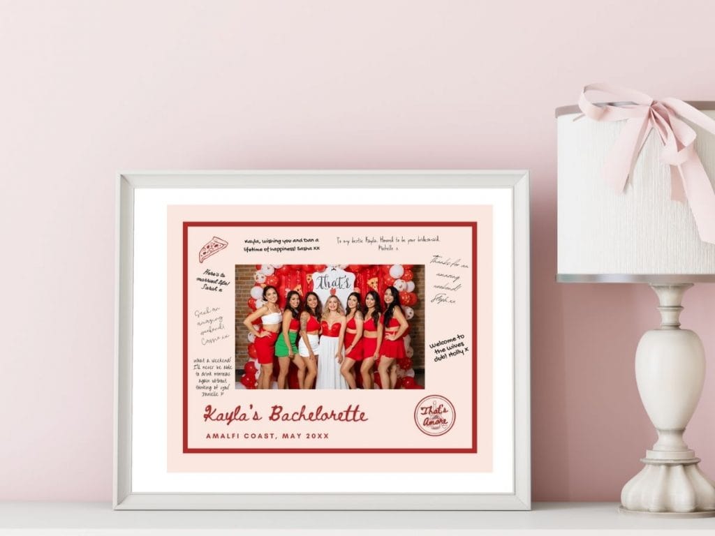thats amore bachelorette photo mat