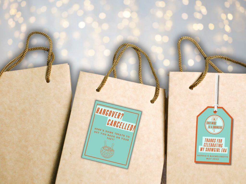 showgirl bachelorette hangover kit