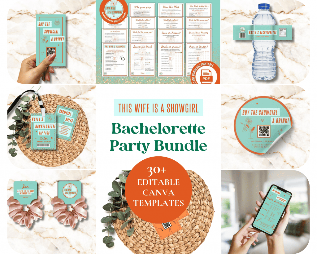 showgirl bachelorette party bundle