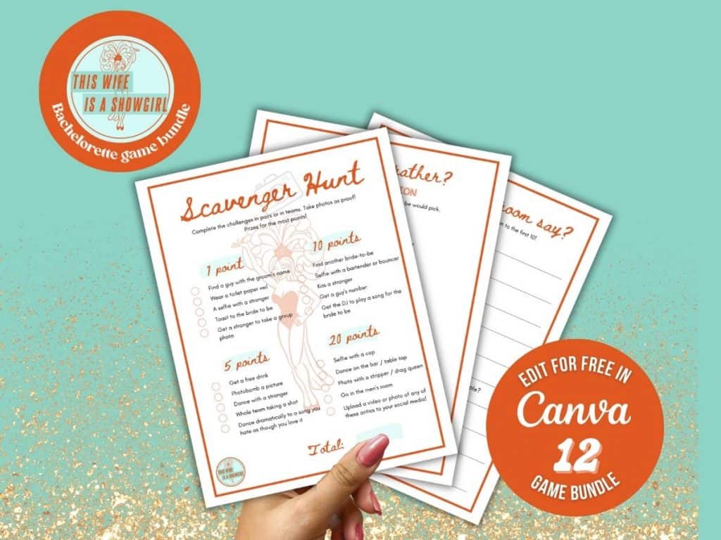 showgirl editable game bundle