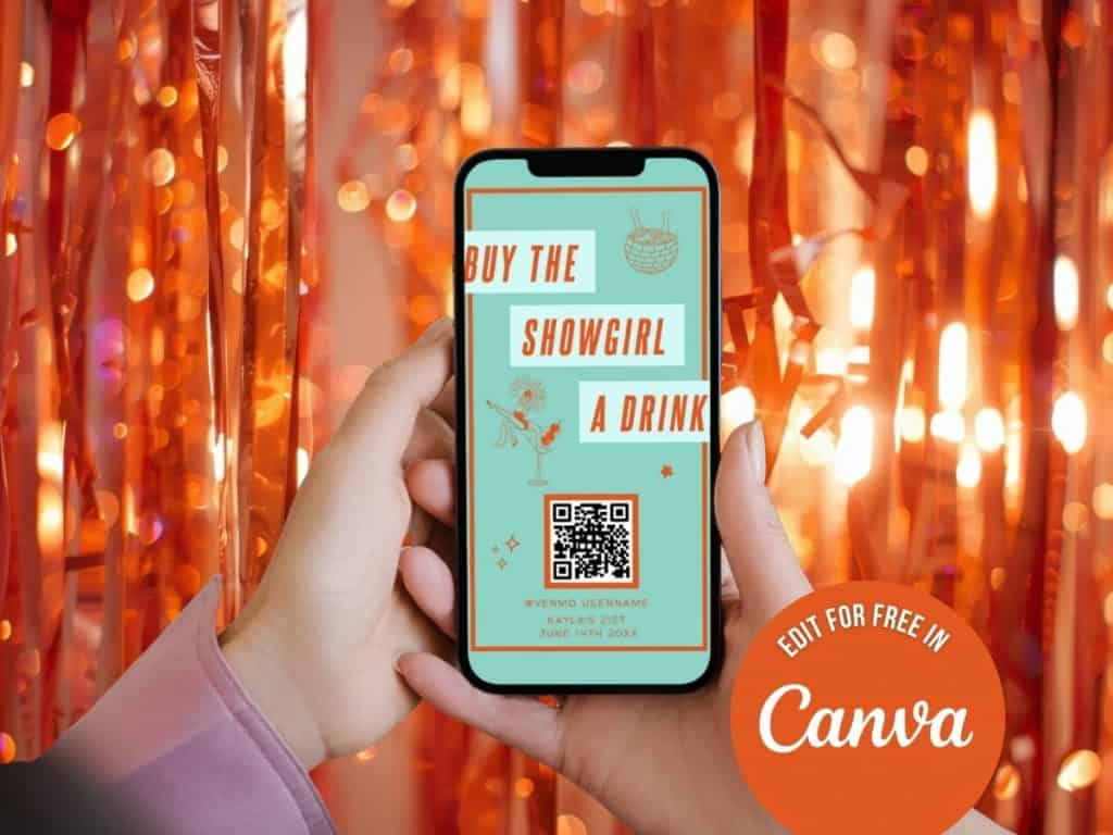 showgirl birthday party instagram story