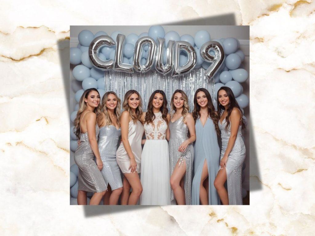 bride on cloud 9 hen party