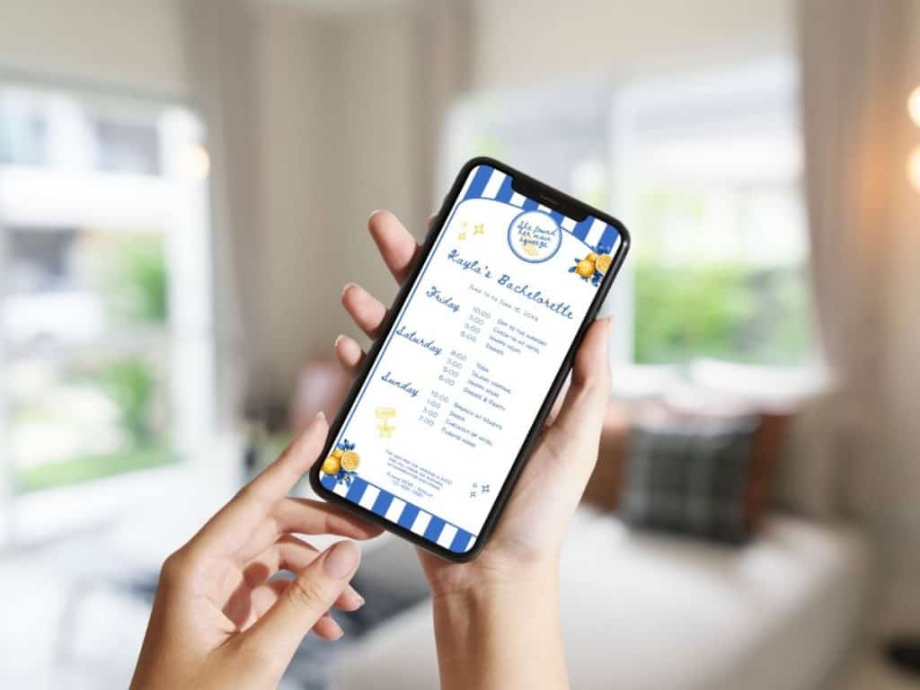 main squeeze bachelorette mobile itinerary