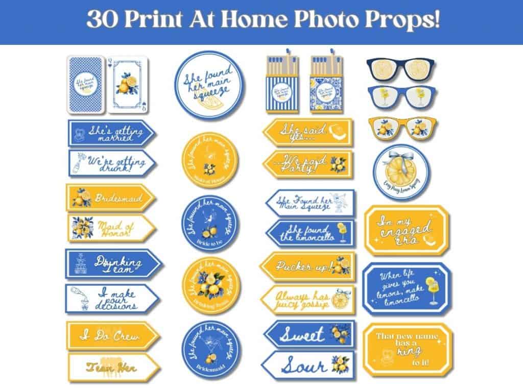 main squeeze bachelorette photo props