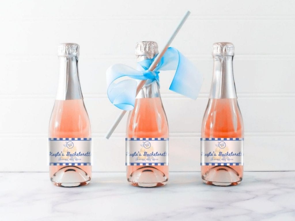 main squeeze bachelorette wine bottle label