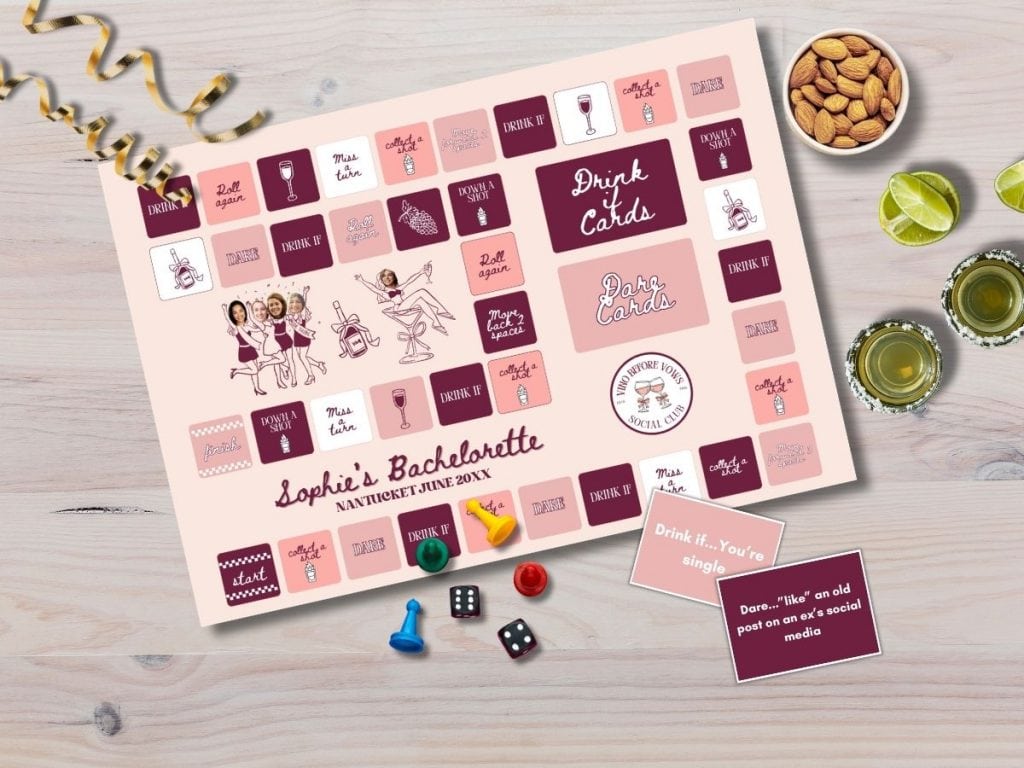 vino before vows bachelorette board game