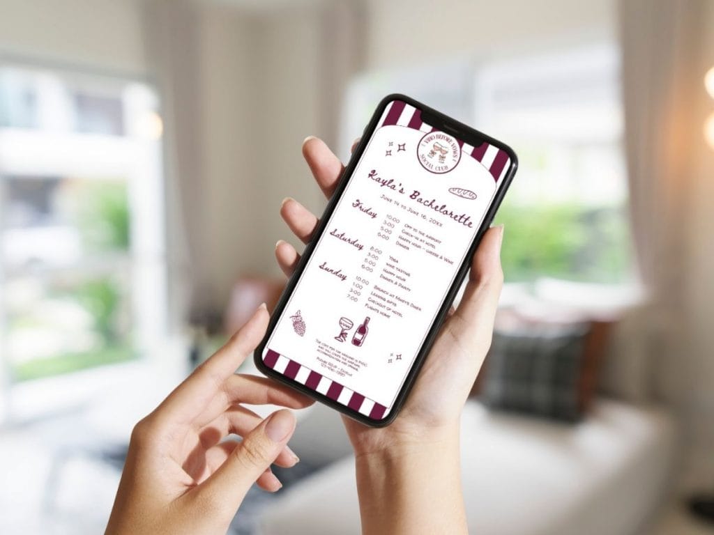 vino before vows bachelorette mobile itinerary