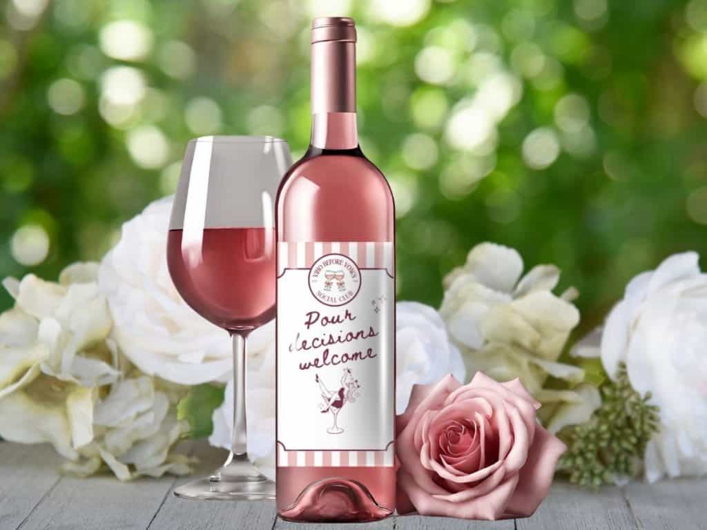 vino before vows wine labels