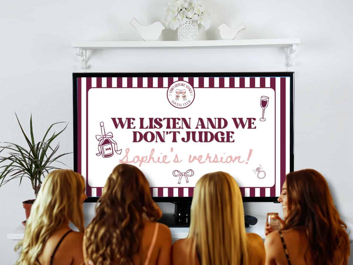 we listen and we don't judge